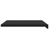 vidaXL Window Sill Black with Wood Grain 100 x 50 x 4.5 cm PVC