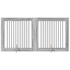 vidaXL Dog Playpen 2 pcs Grey Sonoma 100 x 100 cm Galvanised Steel
