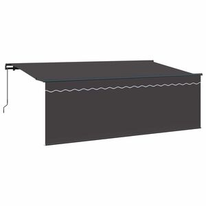 vidaXL Retractable Awning Anthracite 400 x 200 cm