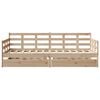 vidaXL Daybed with Drawers without Mattress 90x200 cm Solid Wood