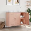 vidaXL Sideboard Pink 100.5x39x79 cm Steel