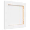 vidaXL Stretched Canvases 12 pcs White Fabric and Solid Wood Pine
