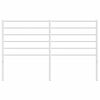vidaXL Metal Headboard White 120 cm