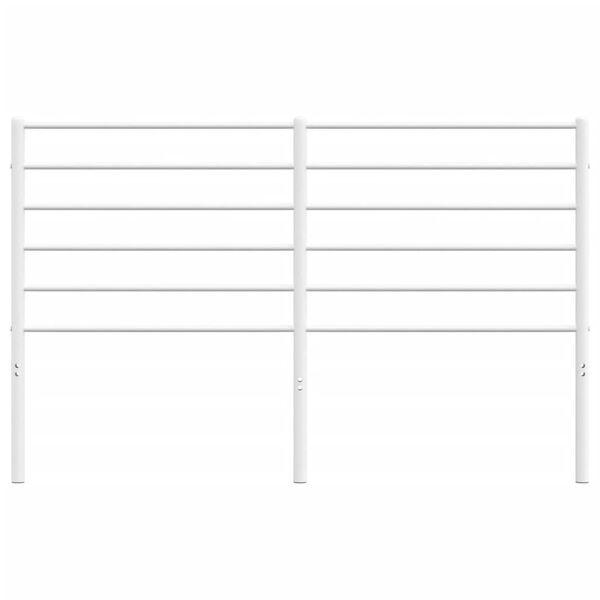 vidaXL Metal Headboard White 120 cm