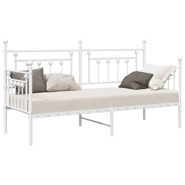 vidaXL Daybed Frame White 75 x 190 cm Steel