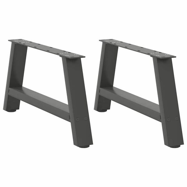 vidaXL Coffee Table Legs A-Shaped 2 pcs Anthracite&nbsp;60x(30-31) cm Steel
