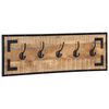 vidaXL Coat Racks 2 pcs 80x8x25 cm Solid Rough Wood Mango