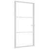 vidaXL Interior Door 102.5x201.5 cm White ESG Glass and Aluminium