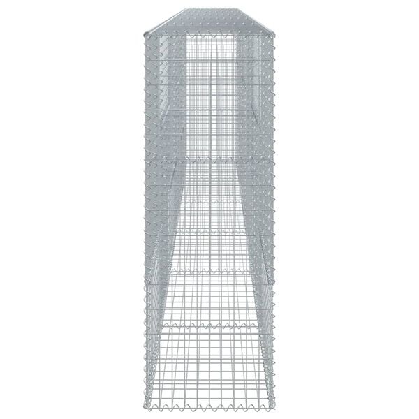 vidaXL Gabion Basket with Cover 600x50x150 cm Galvanised Iron