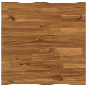 vidaXL Live Edge Table Top 40 x 40 x 3.2 cm Square Solid Acacia Wood