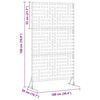 vidaXL Privacy Screen Grey 100 x 50 x 180 cm Weathering Steel