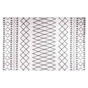 vidaXL Rug Washable 80x150 cm White and Black