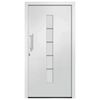 vidaXL Front Door Aluminium and PVC White 110x210 cm