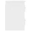 vidaXL Wall-mounted Bedside Cabinets 2 pcs High Gloss White 41.5x36x53cm