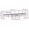 vidaXL 7 Piece Garden Sofa Set Solid Wood Douglas Fir