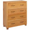 vidaXL Cabinet with Drawer Brown 80 x 35 x 95 cm Solid Oak Wood