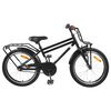 vidaXL Kids Bike 22 Inches for 7-12 Years Old Black