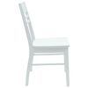 vidaXL Dining Chairs 2 pcs White 43 x 54 x 89 cm Solid Rubber Wood