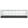 vidaXL Aviary with Extension Silver 725x307x212 cm Steel
