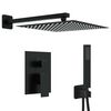 vidaXL Concealed Shower System (Square) Black Stainless Steel 201
