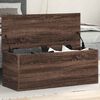 vidaXL Storage Box Brown Oak 90x35x35 cm Engineered Wood