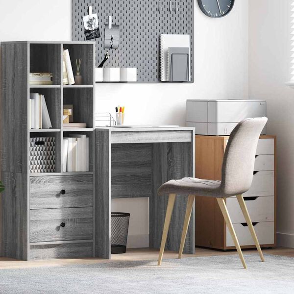 vidaXL Desk Grey Sonoma 60 x 50 x 76 cm