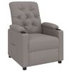 vidaXL Recliner Chair Taupe Fabric