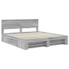 vidaXL Bed Frame Grey Sonoma 180 x 200 cm Engineered Wood