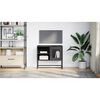 vidaXL TV Cabinet Black 68x39x60.5 cm Steel