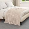vidaXL Throw Blanket Beige 150 x 130 cm Fleece