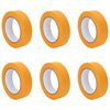 vidaXL Painter Masking Tapes 6 pcs Yellow 30mm x 50m Paper