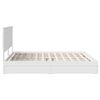 vidaXL Storage Bed with Headboard White 200 x 200 cm Engineered Wood