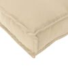 vidaXL Cushion Beige 70 x 40 x 12 cm Oxford Fabric