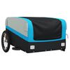vidaXL Bike Trailer Black and Blue 45 kg Iron