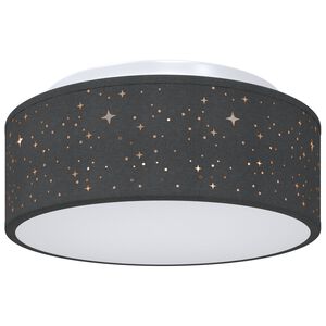 vidaXL Ceiling Lamp Black 30 x 13.5 cm Fabric