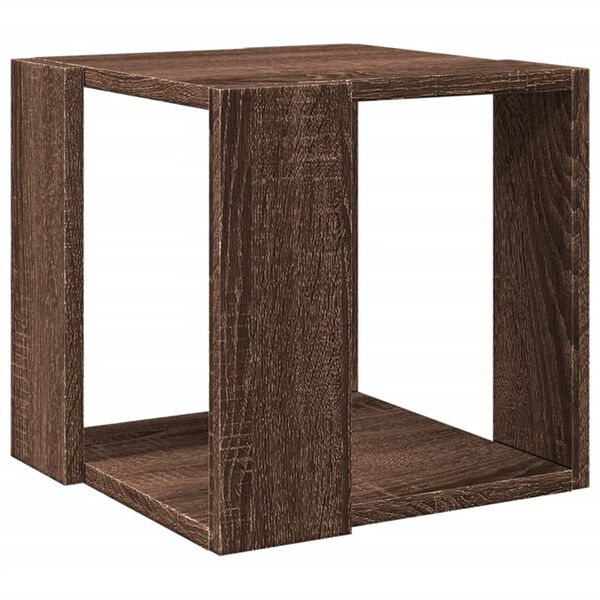 vidaXL Coffee Table Brown Oak 32x32x30 cm Engineered Wood