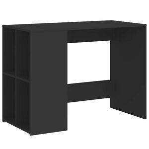vidaXL Desk Black 102x50x75 cm Engineered Wood