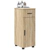 vidaXL Bathroom Cabinet with Drawer Sonoma Oak 30 x 35 x 80 cm