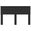vidaXL Headboard Black Oak 150 cm Engineered wood
