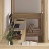 vidaXL Loft Bed Frame with Desk Sonoma Oak 75 x 190 cm Engineered Wood