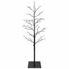 vidaXL Micro Birch Christmas Tree Black 120 cm Steel 279 LEDs