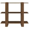 vidaXL Book Cabinet/Room Divider Brown Oak 100x30x87 cm