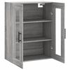 vidaXL Wall Mounted Cabinet Grey Sonoma 69.5x34x90 cm