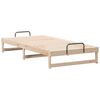 vidaXL Bed Frame Brown 100 x 210 cm Solid Pine Wood