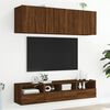 vidaXL TV Wall Cabinets 2 pcs Brown Oak 40x30x30 cm Engineered Wood