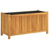 vidaXL Garden Planter with Liner 99.5x38x50 cm Solid Wood Acacia