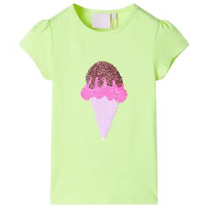 Kids'T-shirt Neon Yellow 116