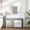 vidaXL Dressing Table with LED White 100x40x130 cm