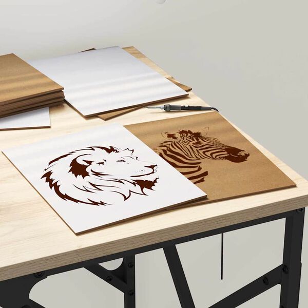 vidaXL Decor Panels 150 pcs White 15 x 21 x 0.27 cm Engineered Wood