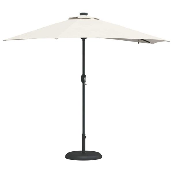 vidaXL Garden Parasol Sand 294 x 150 x 223 cm Polyester and Steel